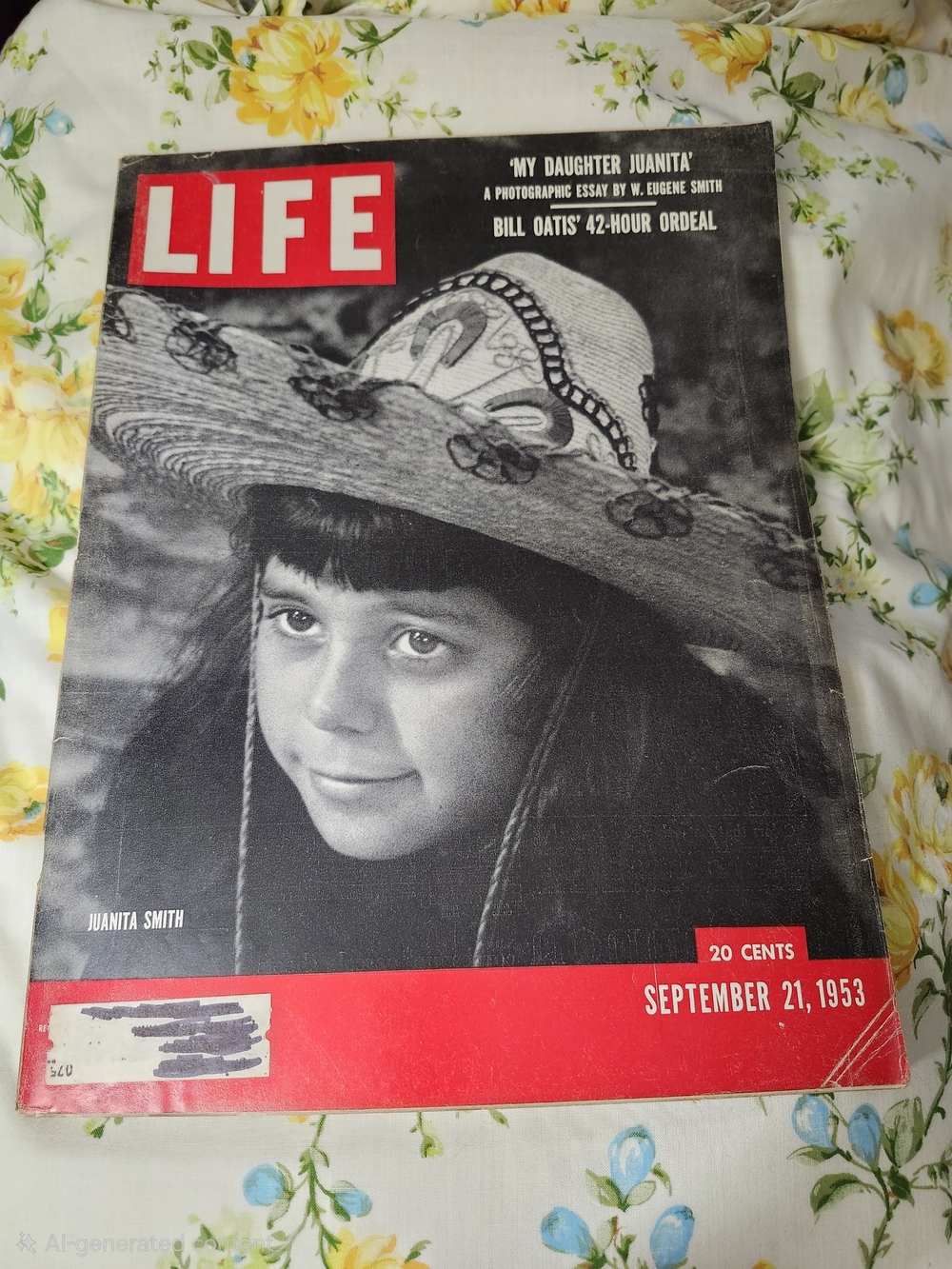 Vintage LIFE Magazine Sep. 21, 1953-"My Daughter Juanita"